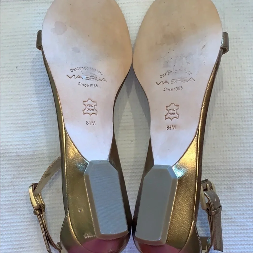VIA SPIGA fully leather sandals/Copper/Italy/8.5.​​​​​​​​​​​​​​​​​​​​​